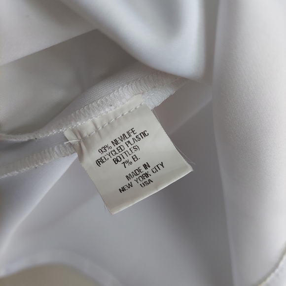 Suzanne Rae White Space Age Mock Neck Top - Picture 6 of 11